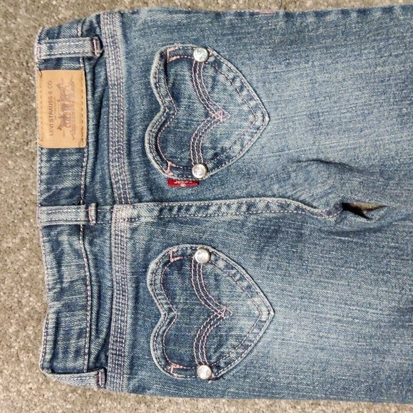 LEVI'S boot cut fit jeans for girls size 2T - Picture 2 of 4